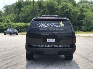 Matthew Fraser Vehicle Wrap Rear 2017