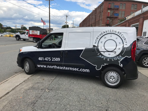 Northeastern Security Van Drivers Side